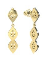 Серьги из лимонного золота c бриллиантами