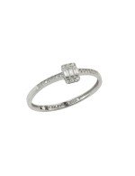 Кольцо из белого золота c бриллиантами