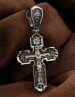 Крест из белого золота