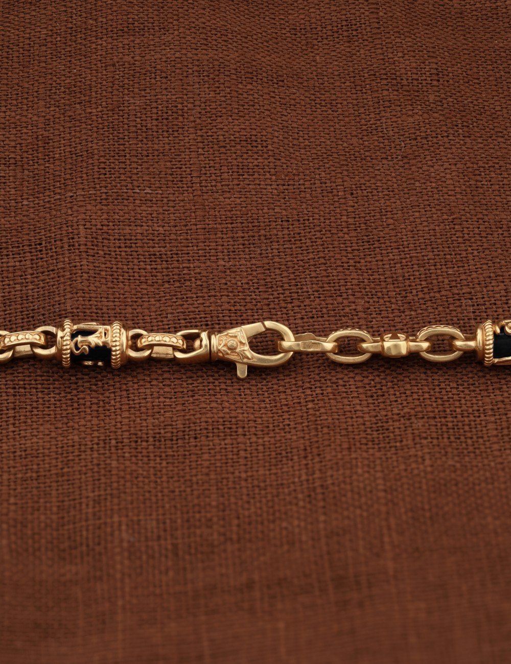 Цепь из золота c ониксом