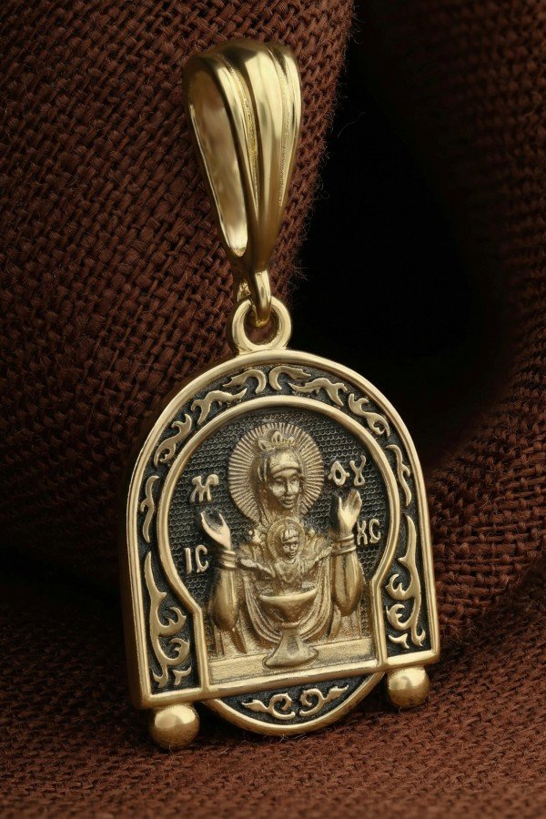 Образок из лимонного золота