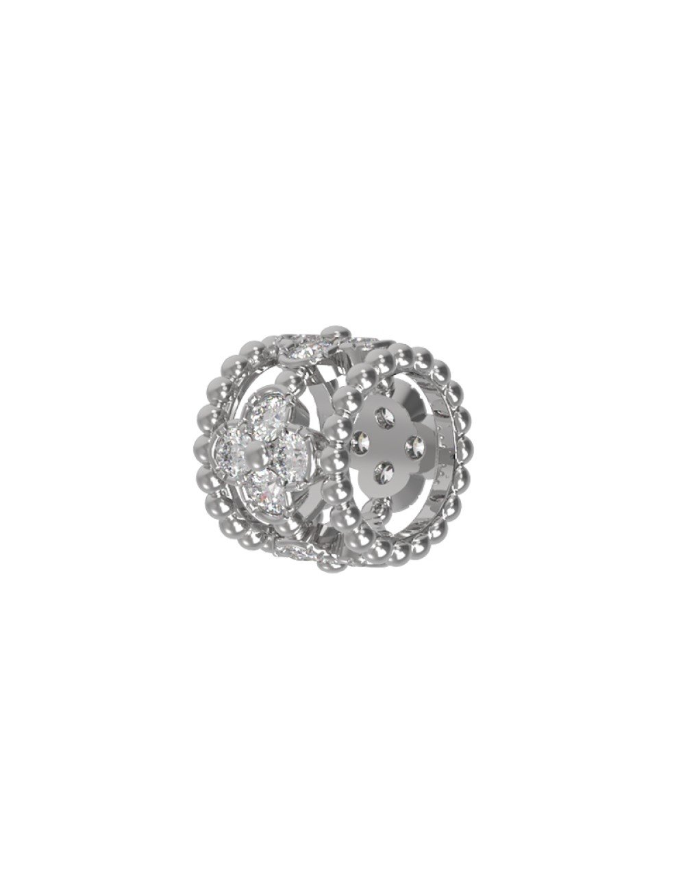 Подвеска из белого золота c бриллиантами