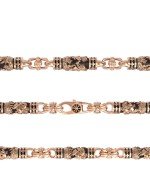 Цепь из золота c эбеновым деревом