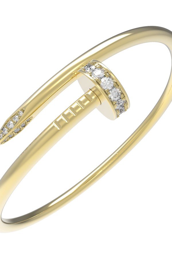 Браслет из лимонного золота c бриллиантами