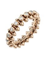 Кольцо из розового золота c бриллиантами