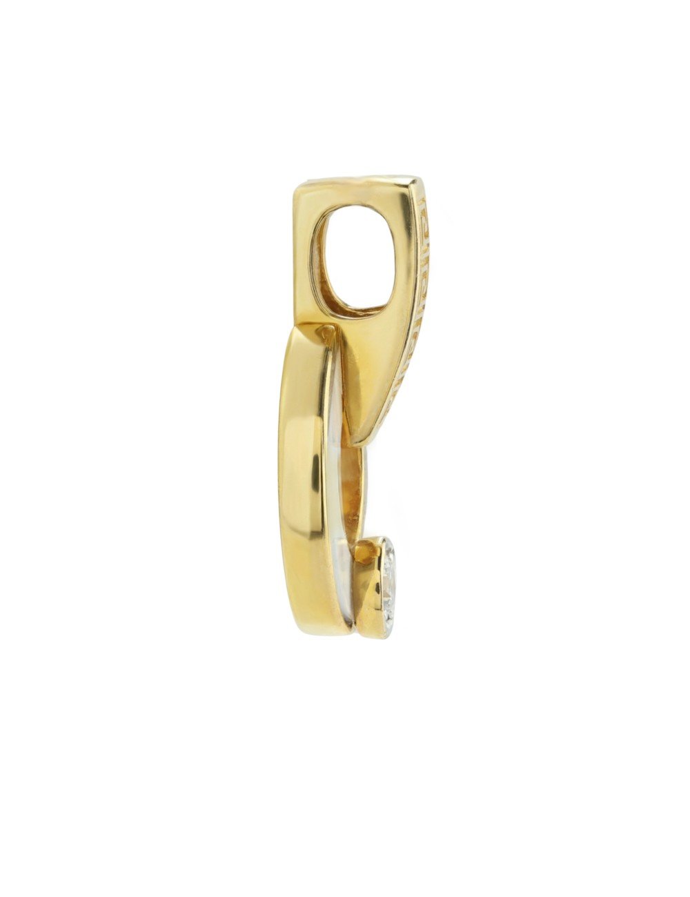 Подвеска из лимонного золота c бриллиантами и перламутром