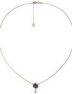 Колье из золота c бриллиантами и лазуритом