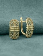 Серьги из лимонного золота
