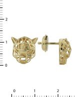 Серьги из лимонного золота