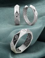 Кольцо из белого золота