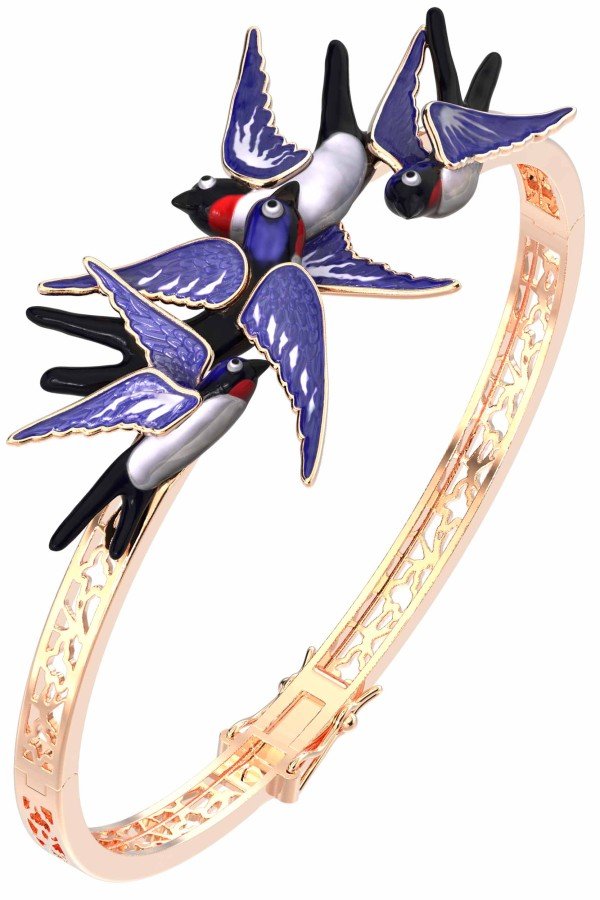 Браслет из золота c эмалью