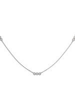 Колье из белого золота c бриллиантами