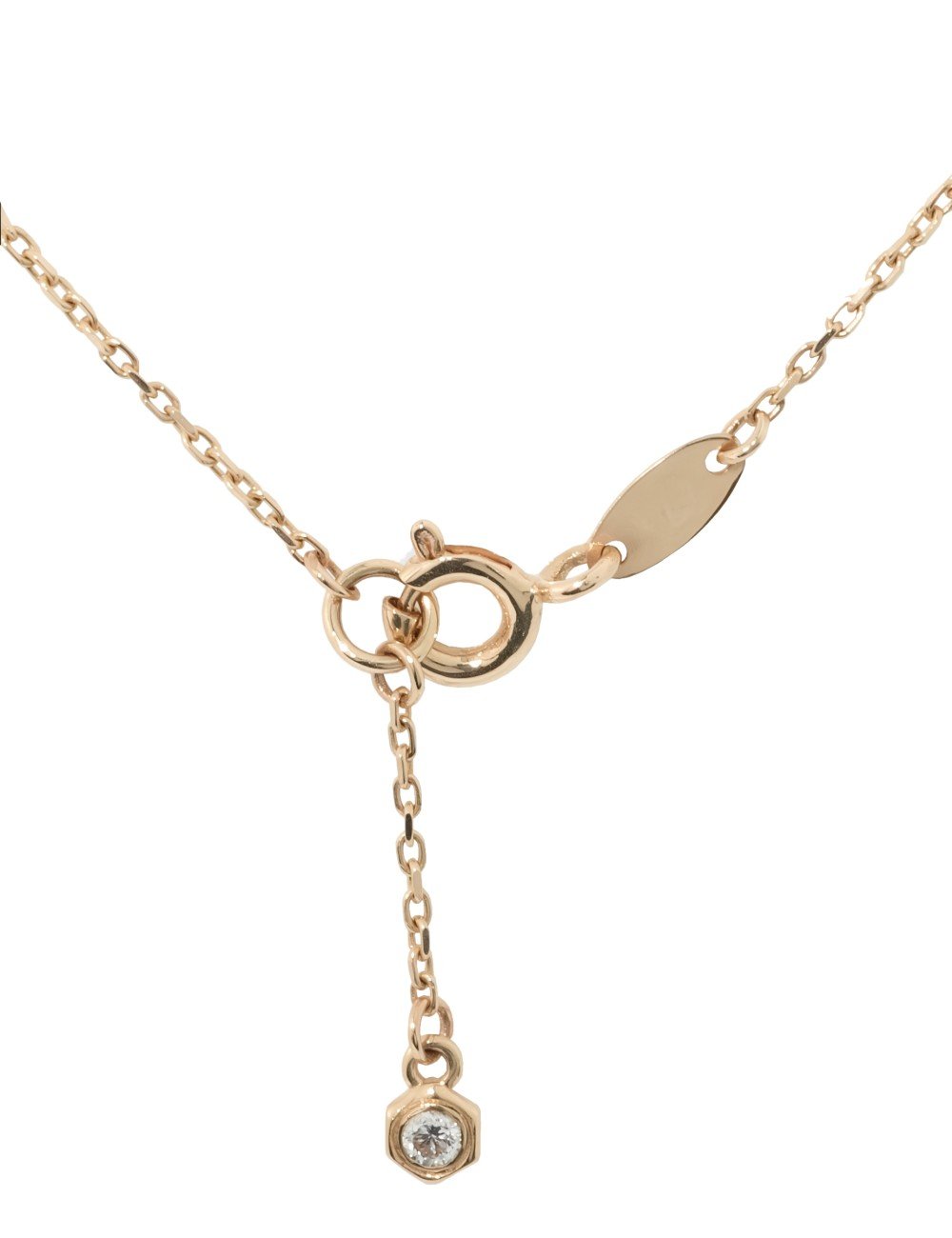 Колье из золота c бриллиантами и перламутром