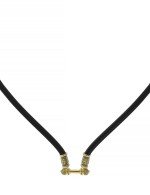 Шнурок шёлковый из лимонного золота c шёлковым шнурком