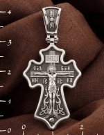 Крест из белого золота