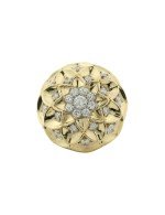 Кольцо из лимонного золота c бриллиантами