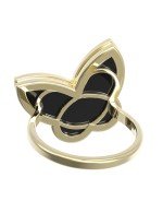 Кольцо из лимонного золота c ониксом