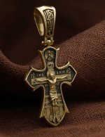 Крест из лимонного золота