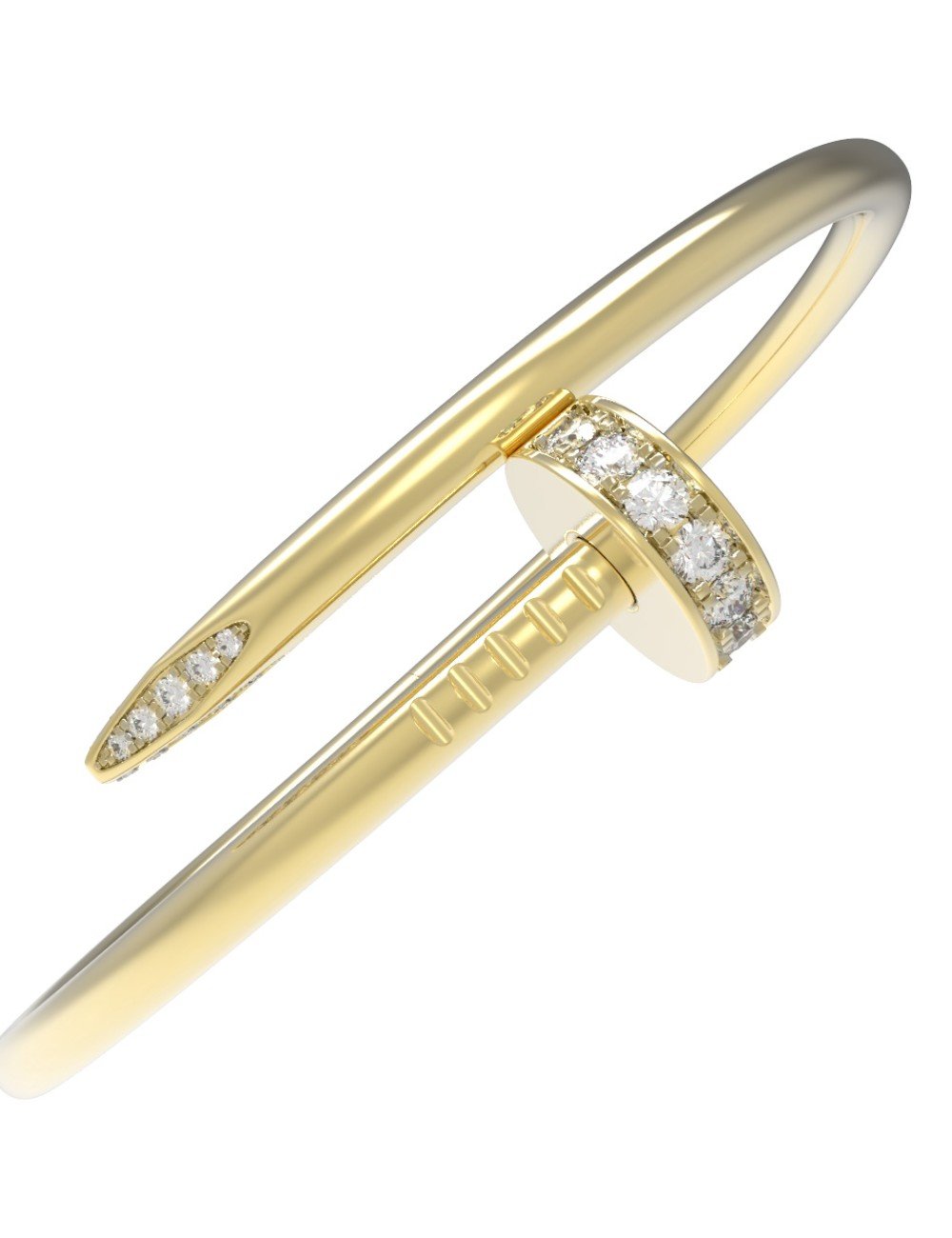 Браслет из лимонного золота c бриллиантами