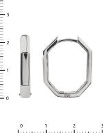 Серьги из белого золота