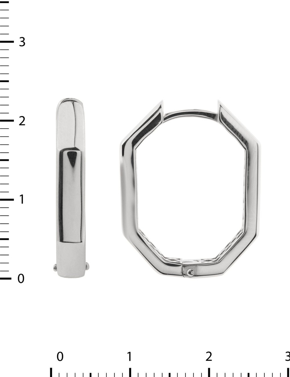 Серьги из белого золота