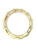 Кольцо из лимонного золота c перламутром