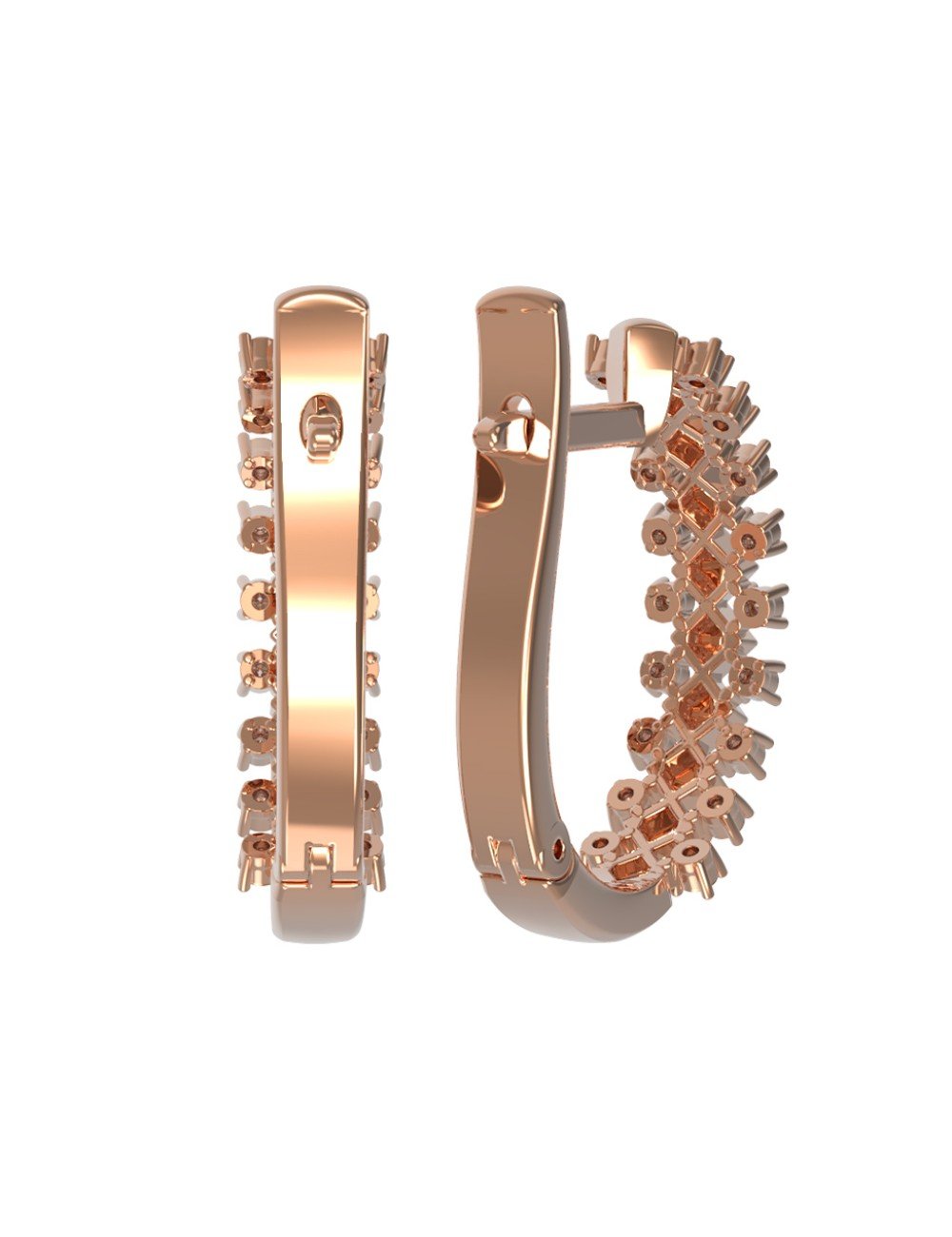 Серьги из золота c бриллиантами