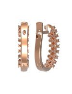 Серьги из золота c бриллиантами