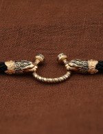 Шнурок шёлковый из золота c шёлковым шнурком