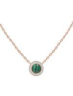 Колье из золота c бриллиантами и малахитом