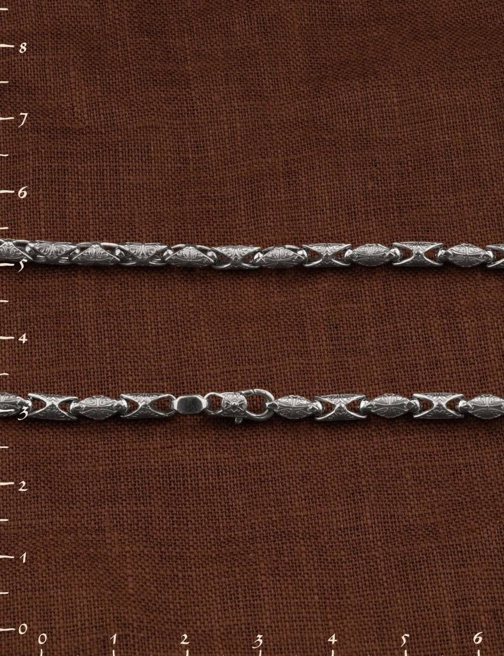 Цепь из белого золота