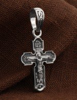 Крест из белого золота