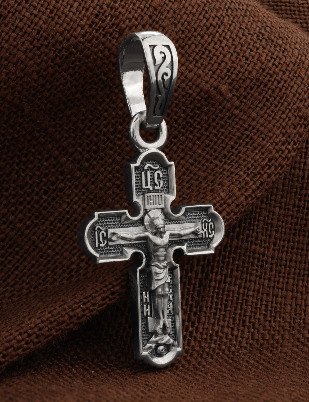 Крест из белого золота