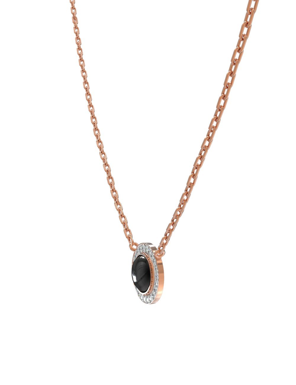 Колье из золота c бриллиантами и ониксом