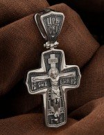 Крест из белого золота