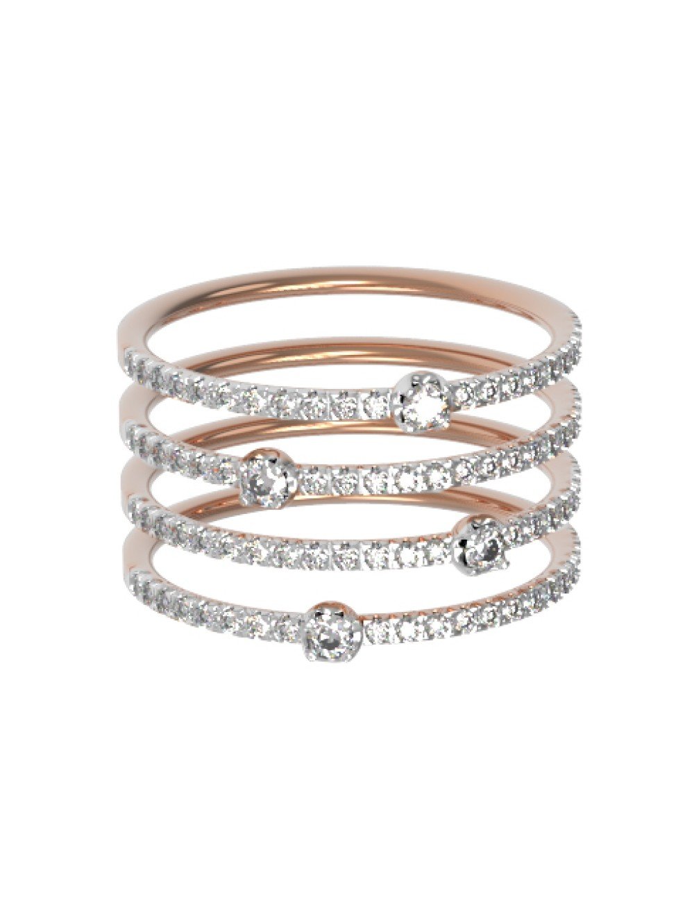 Кольцо из золота c бриллиантами