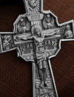 Крест из белого золота