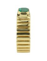 Кольцо из лимонного золота c малахитом