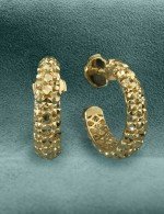 Серьги из лимонного золота