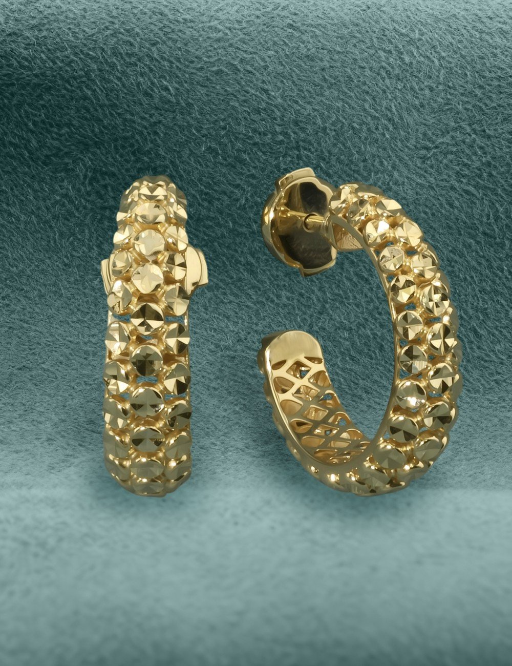 Серьги из лимонного золота