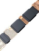 Браслет из золота c кожаным шнурком