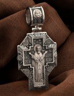 Крест из белого золота