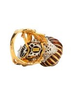 Кольцо из золота c эмалью