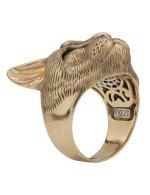 Кольцо из золота c эмалью