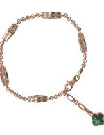 Браслет из золота c малахитом