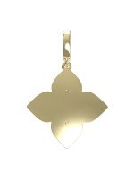 Подвеска из лимонного золота c бриллиантами и лазуритом