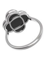 Кольцо из белого золота c ониксом