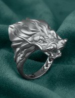 Кольцо из белого золота c бриллиантами