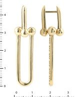 Серьги из лимонного золота