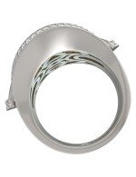 Кольцо из белого золота c бриллиантами